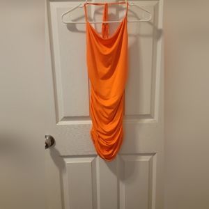 Orange Halter Dress